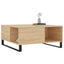 sofabord 80x80x36,5 cm konstrueret træ sonoma-eg