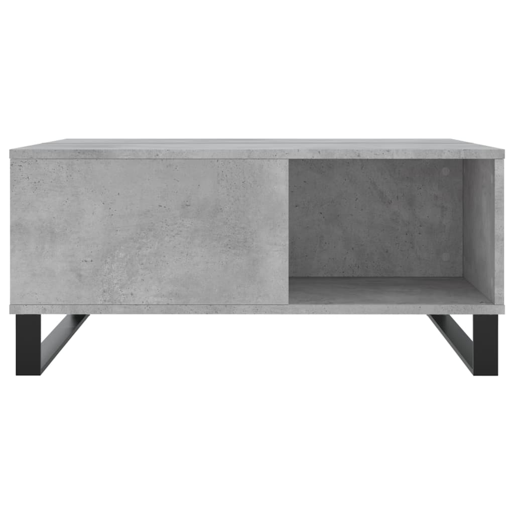 sofabord 80x80x36,5 cm konstrueret træ betongrå