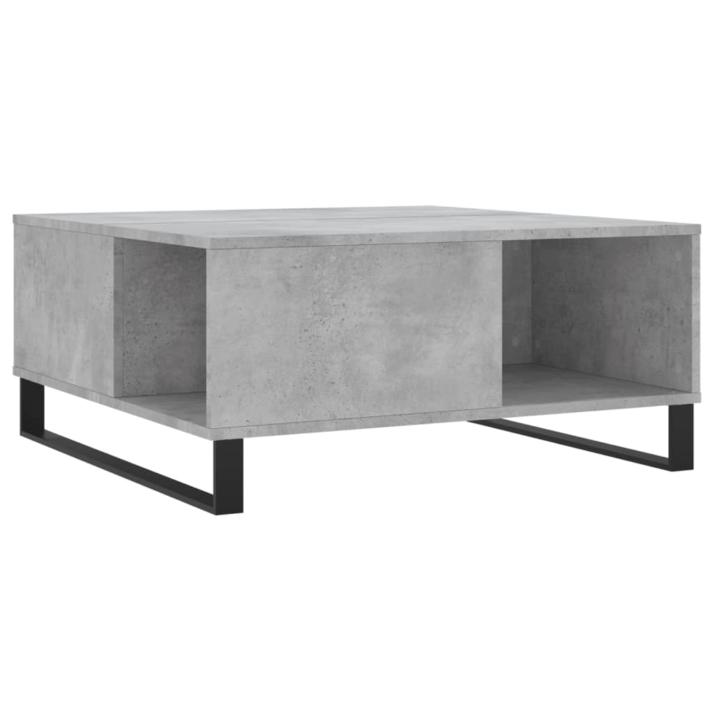 sofabord 80x80x36,5 cm konstrueret træ betongrå