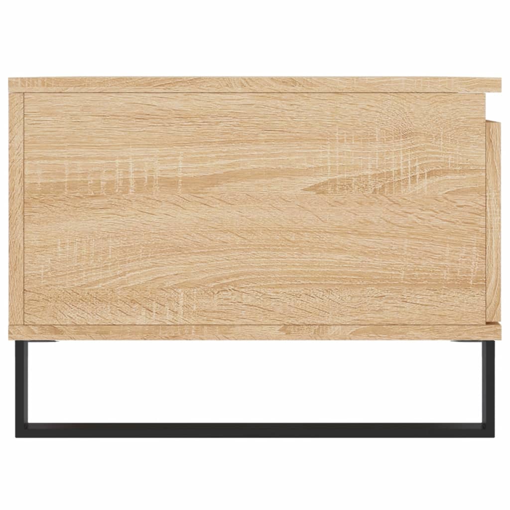 sofabord 90x50x36,5 cm konstrueret træ sonoma-eg