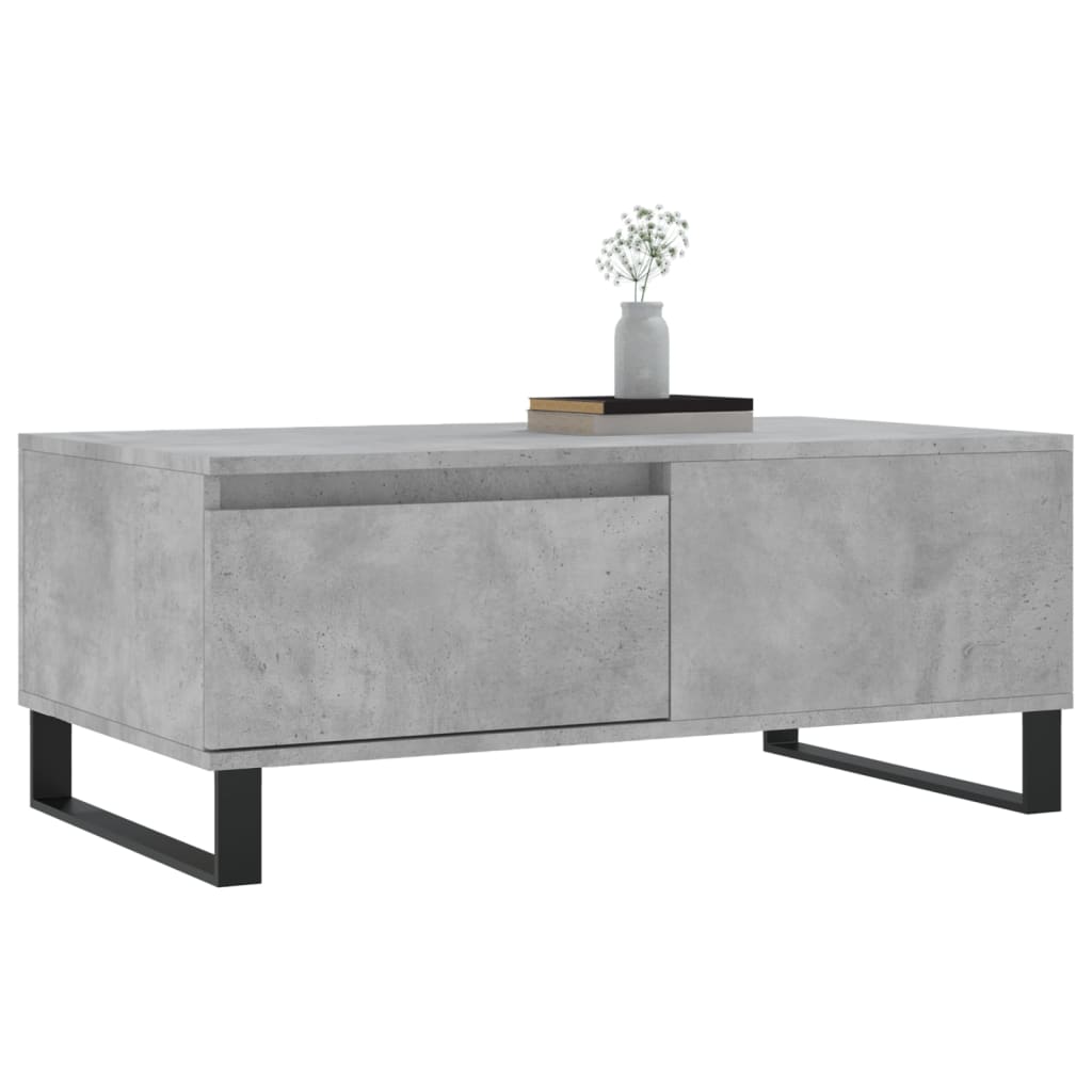 sofabord 90x50x36,5 cm konstrueret træ betongrå