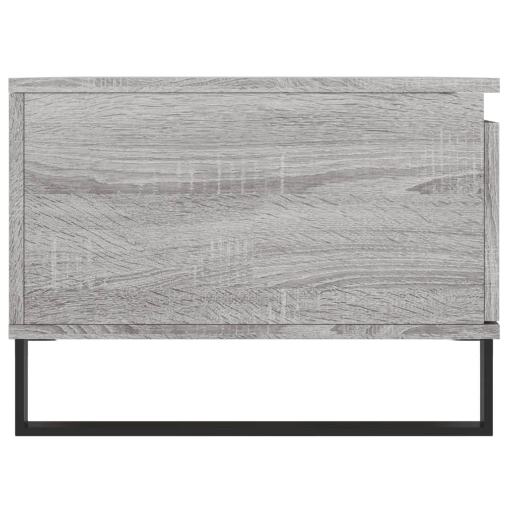 sofabord 90x50x36,5 cm konstrueret træ grå sonoma-eg
