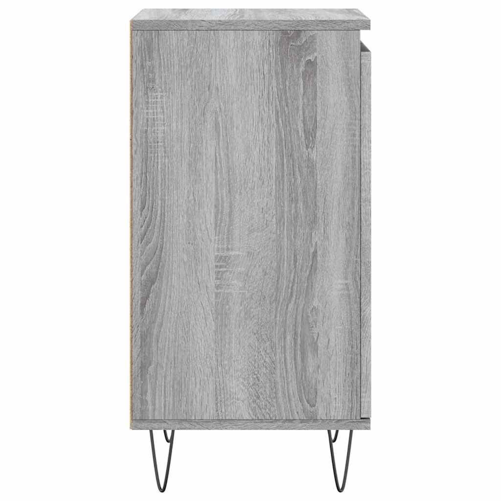 skænk 40x35x70 cm konstrueret træ grå sonoma-eg