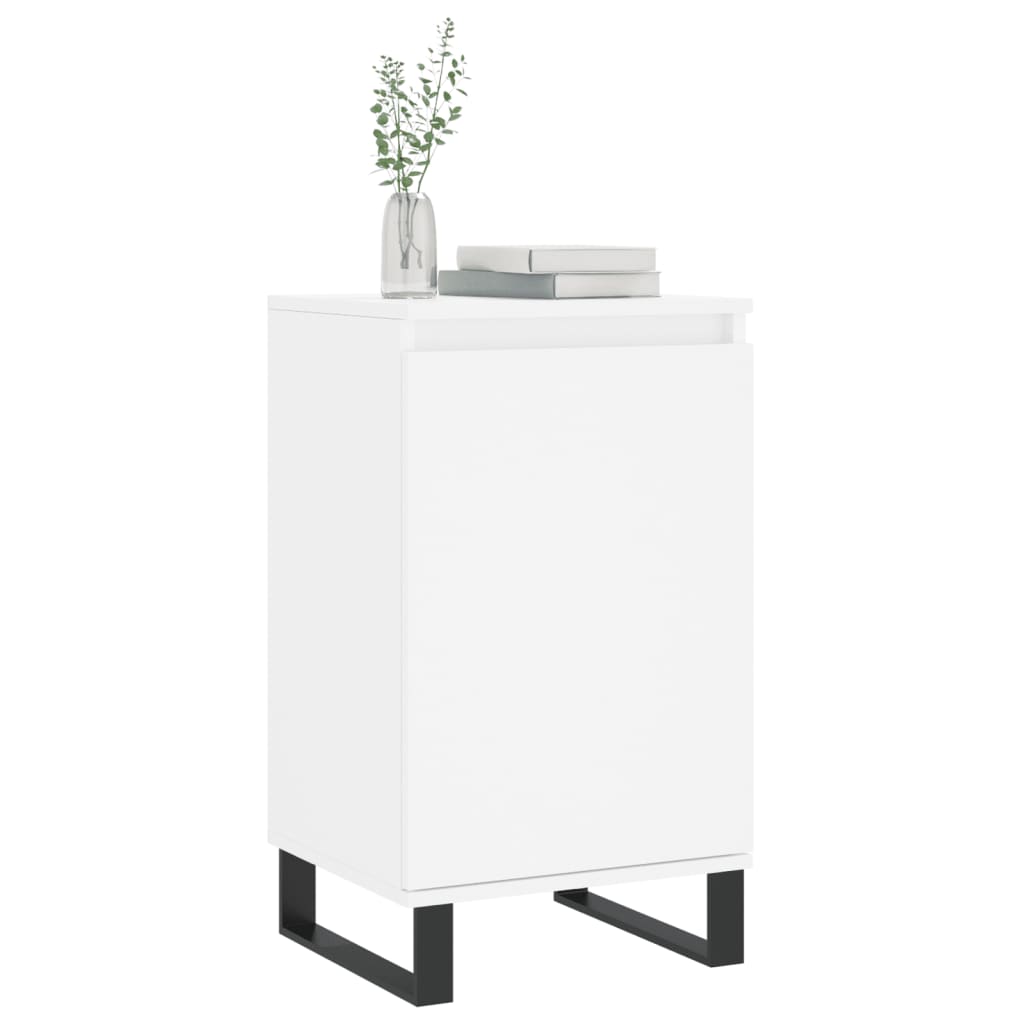 skænk 40x35x70 cm konstrueret træ hvid