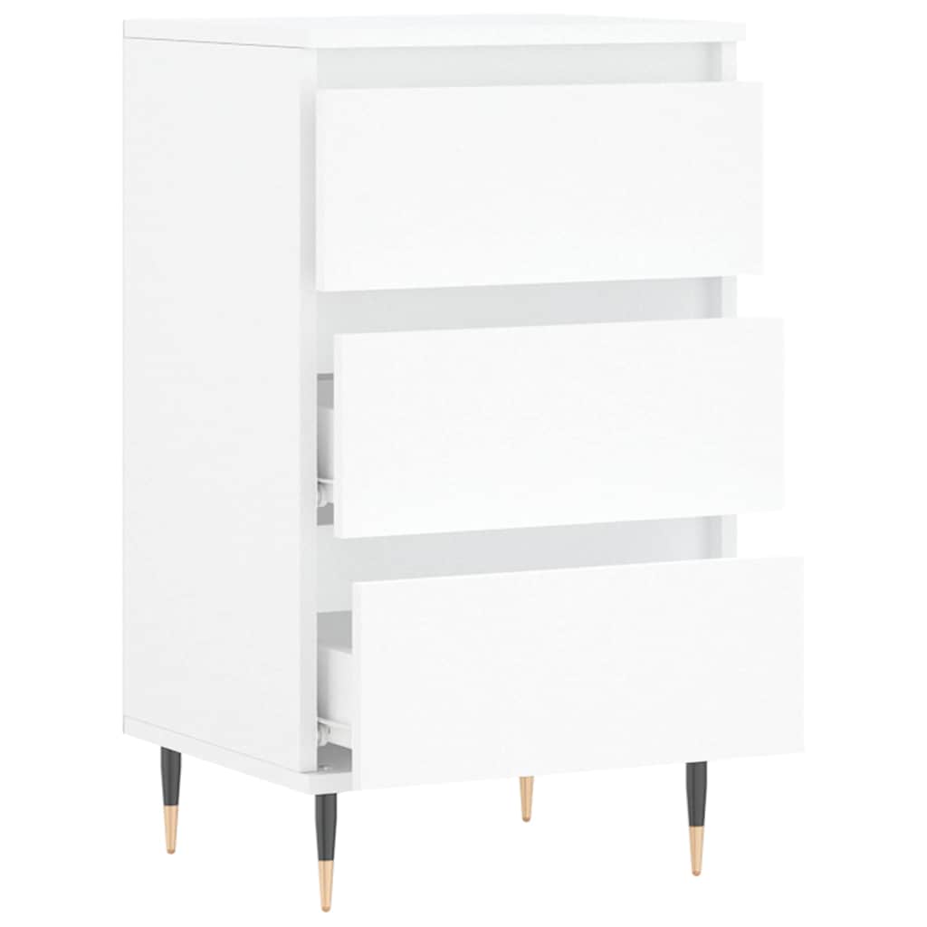 skænk 40x35x70 cm konstrueret træ hvid