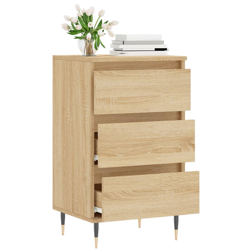 skænk 40x35x70 cm konstrueret træ sonoma-eg
