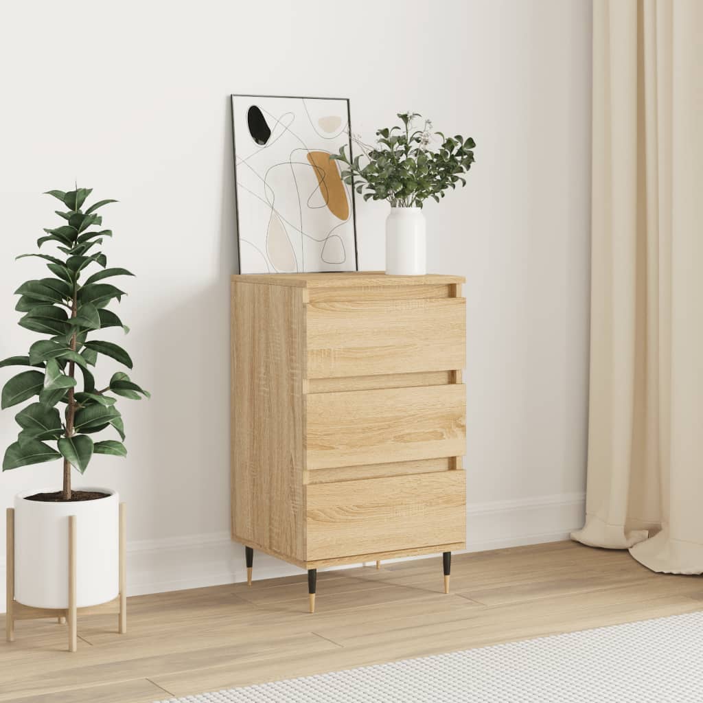 skænk 40x35x70 cm konstrueret træ sonoma-eg