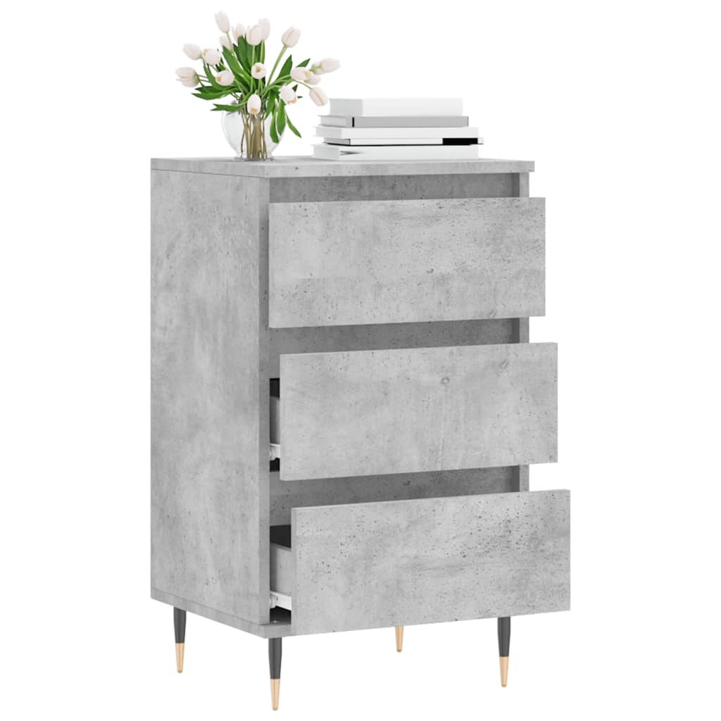skænk 40x35x70 cm konstrueret træ betongrå