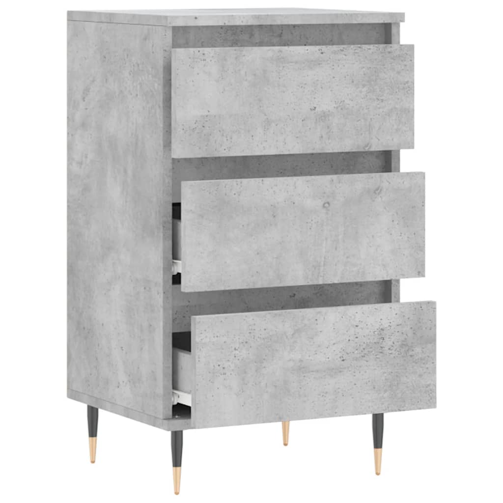 skænk 40x35x70 cm konstrueret træ betongrå