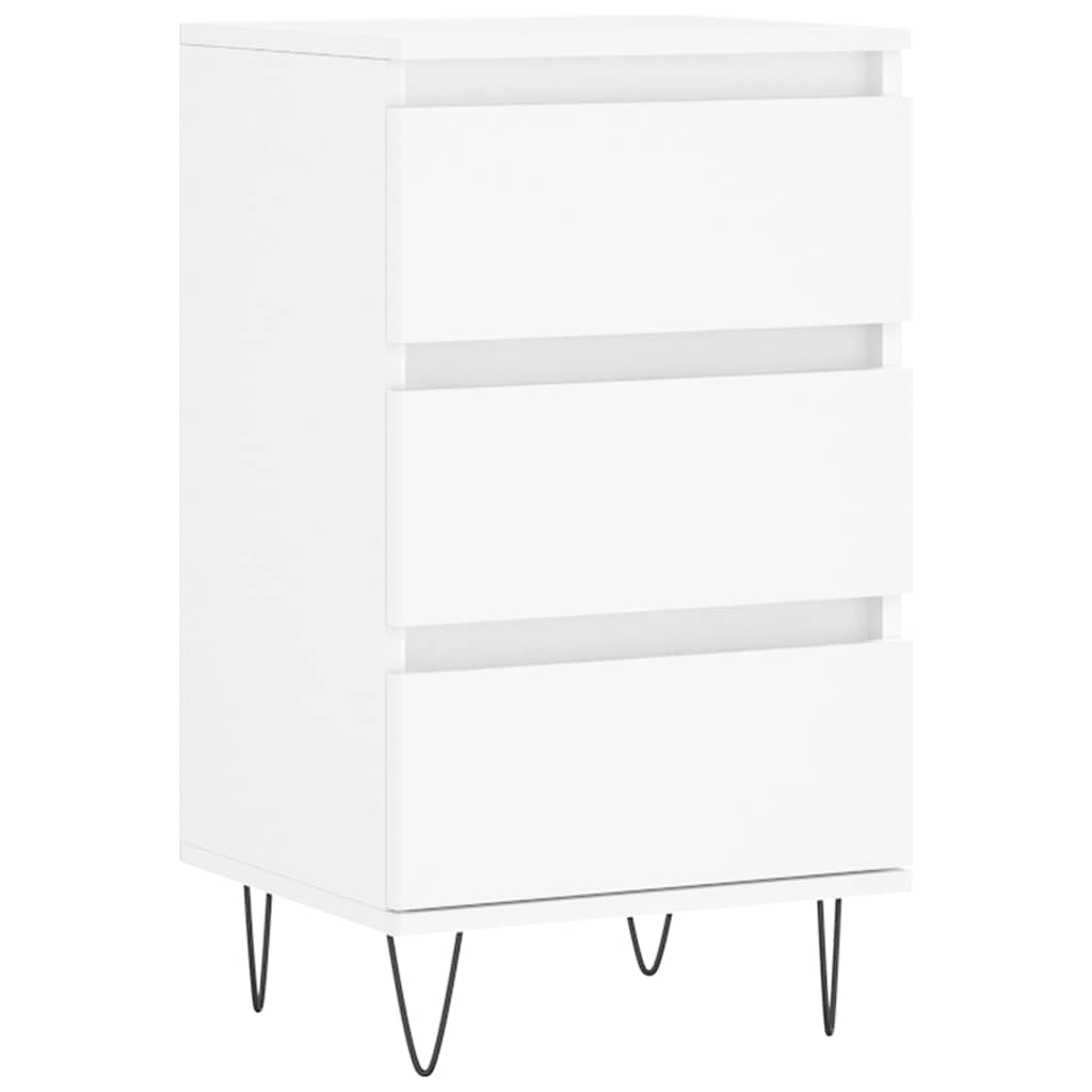 skænk 40x35x70 cm konstrueret træ hvid