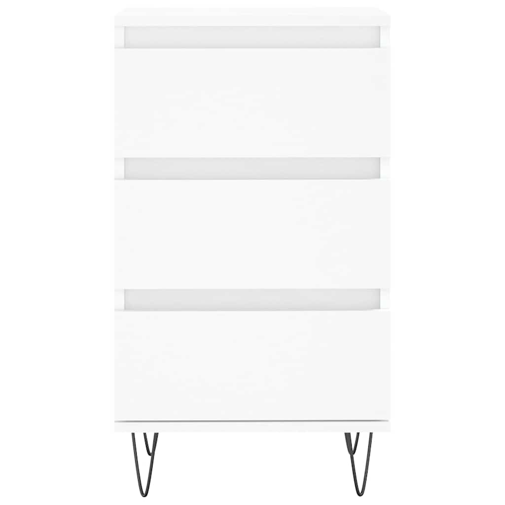 skænk 40x35x70 cm konstrueret træ hvid