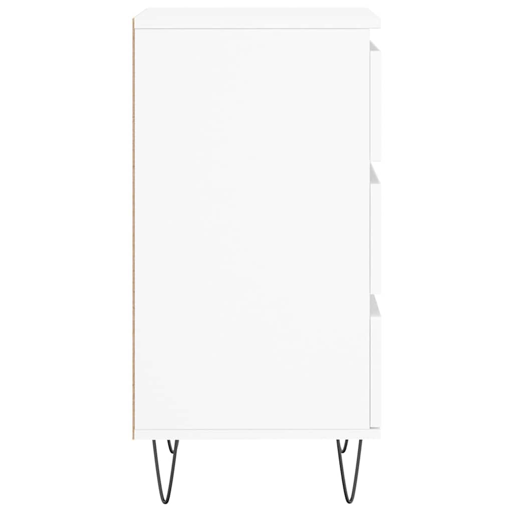 skænk 40x35x70 cm konstrueret træ hvid