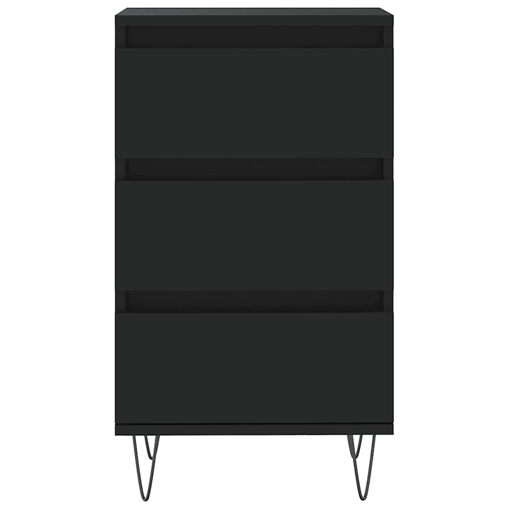 skænk 40x35x70 cm konstrueret træ sort