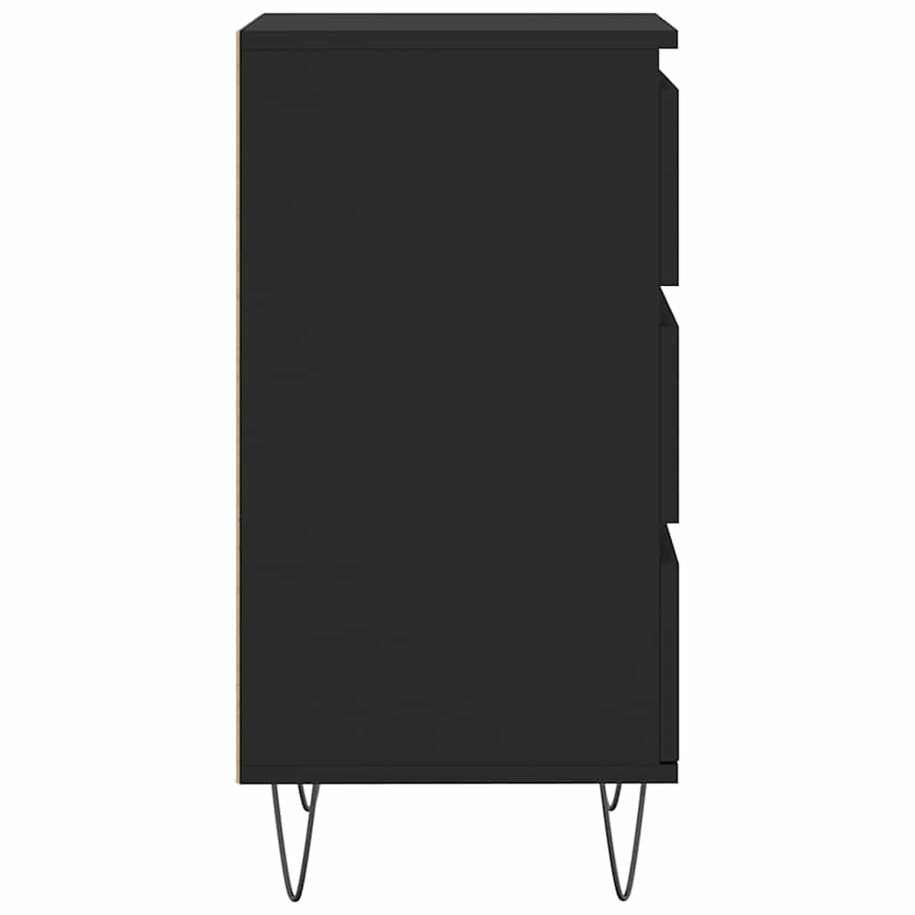 skænk 40x35x70 cm konstrueret træ sort