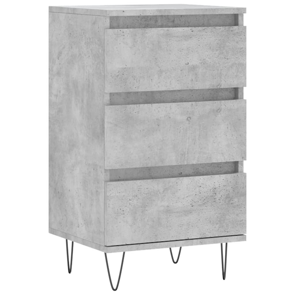 skænk 40x35x70 cm konstrueret træ betongrå