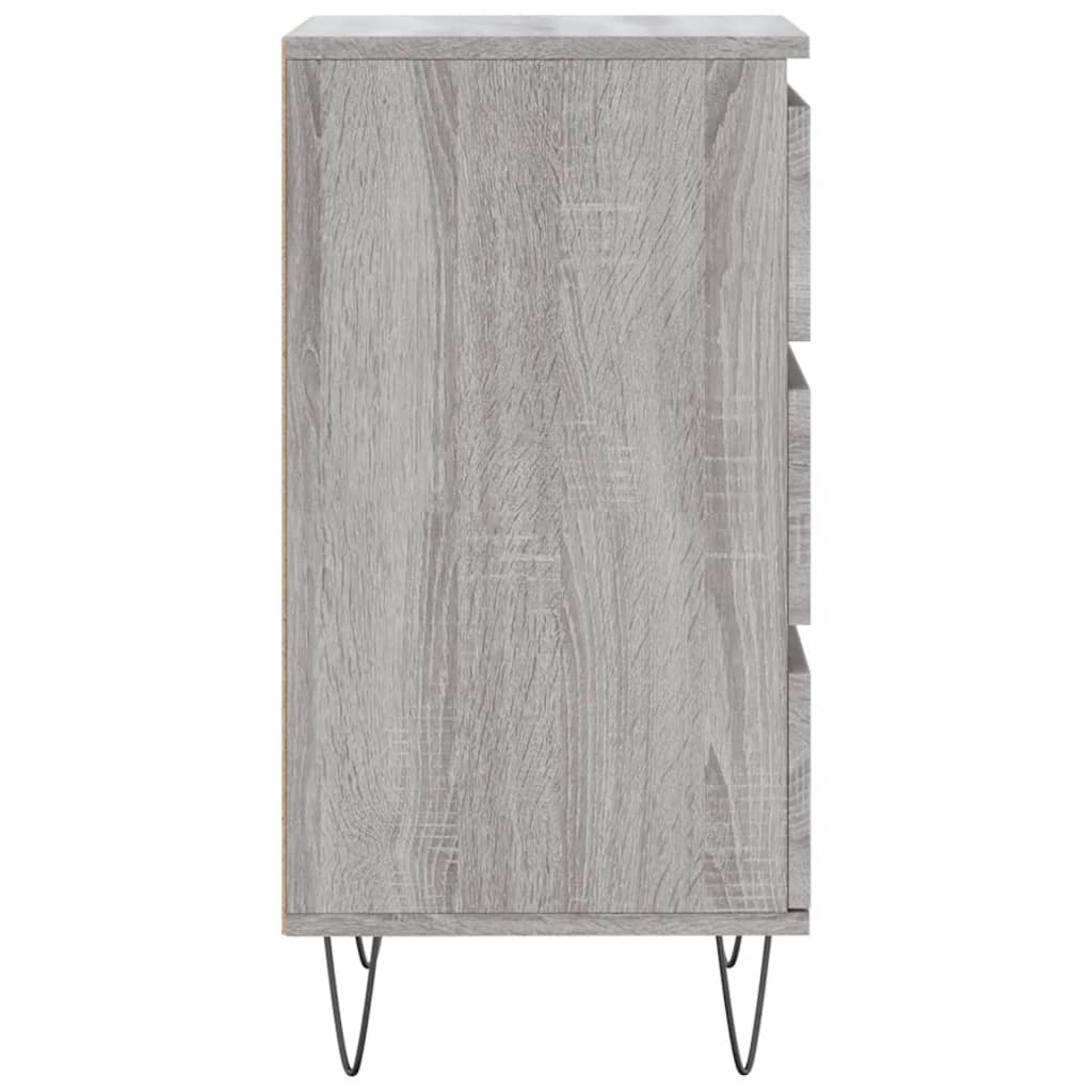 skænk 40x35x70 cm konstrueret træ grå sonoma-eg