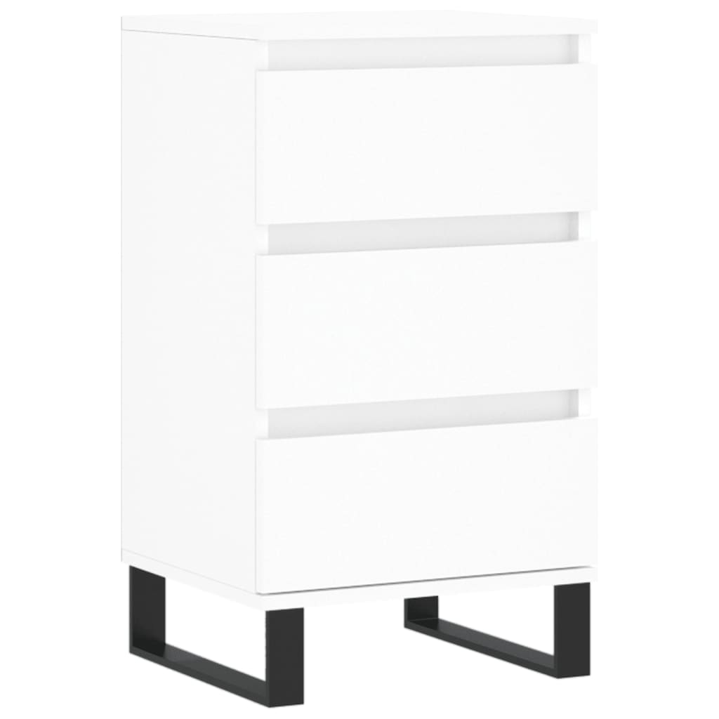 skænk 40x35x70 cm konstrueret træ hvid