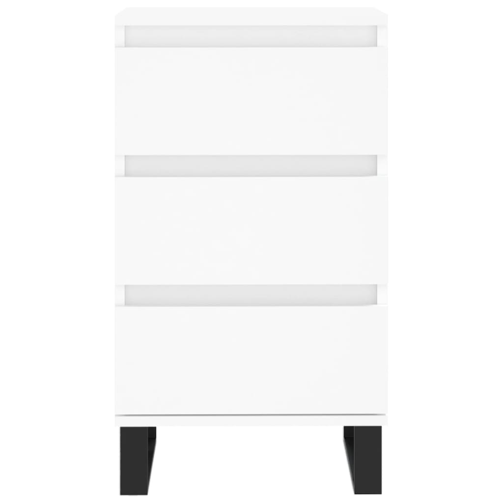 skænk 40x35x70 cm konstrueret træ hvid