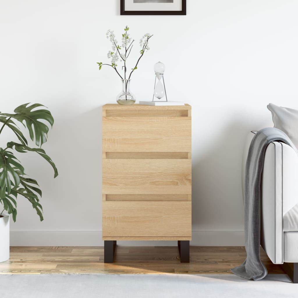 skænk 40x35x70 cm konstrueret træ sonoma-eg