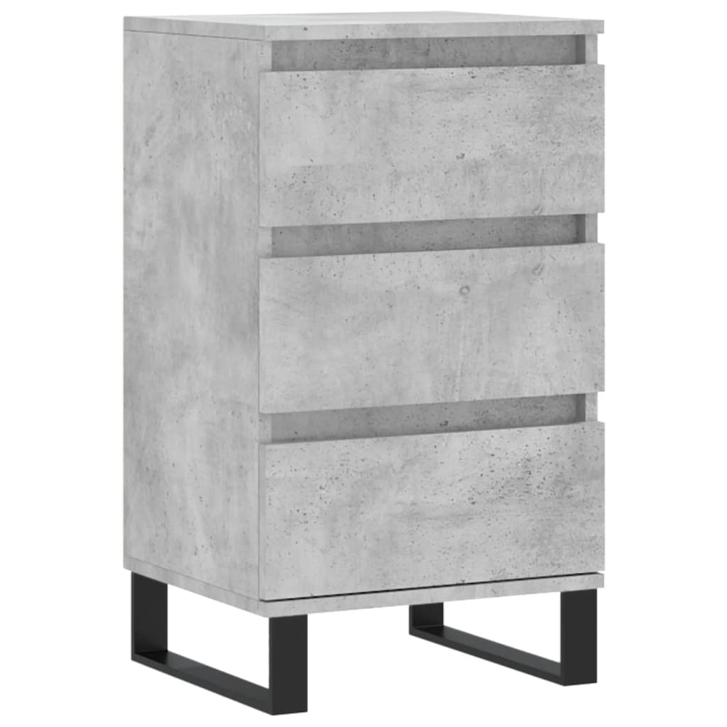 skænk 40x35x70 cm konstrueret træ betongrå