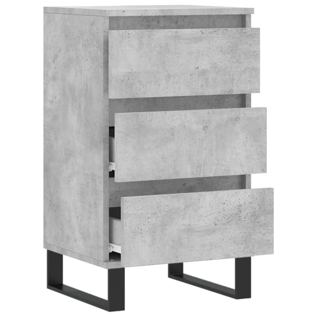 skænk 40x35x70 cm konstrueret træ betongrå