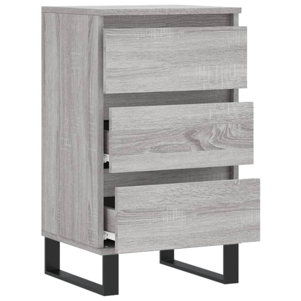 skænk 40x35x70 cm konstrueret træ grå sonoma-eg