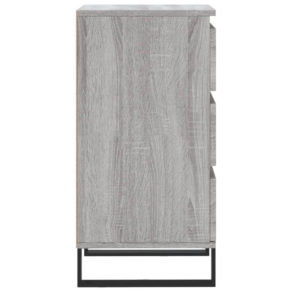 skænk 40x35x70 cm konstrueret træ grå sonoma-eg