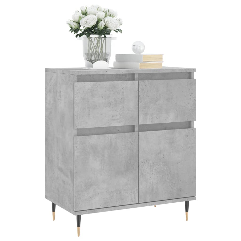 skænk 60x35x70 cm konstrueret træ betongrå