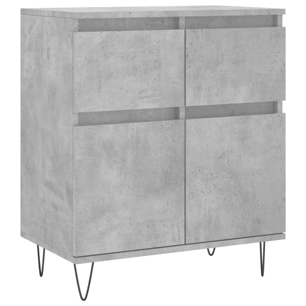 skænk 60x35x70 cm konstrueret træ betongrå