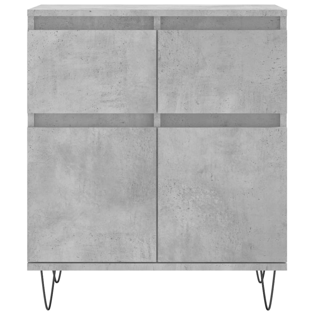 skænk 60x35x70 cm konstrueret træ betongrå