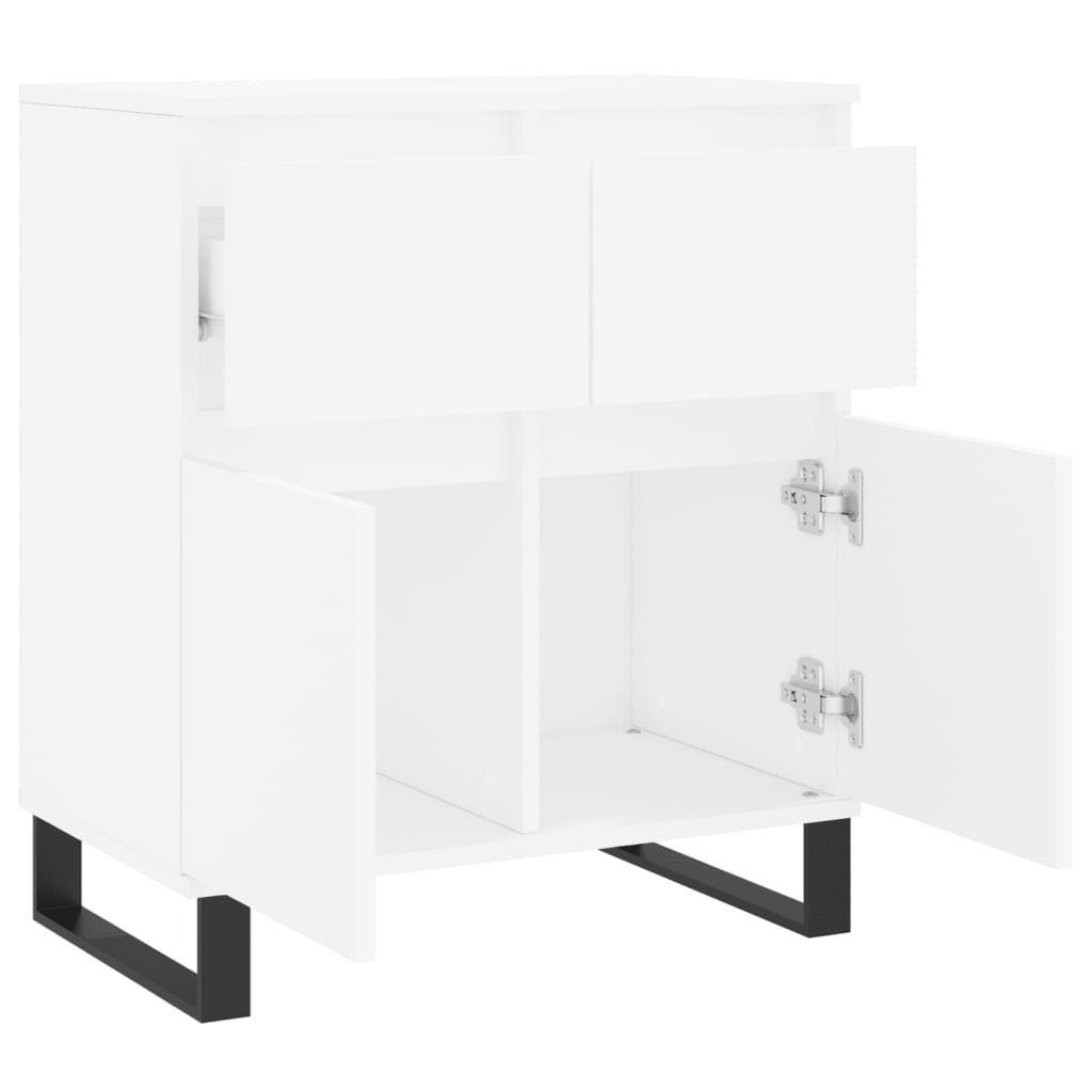 skænk 60x35x70 cm konstrueret træ hvid