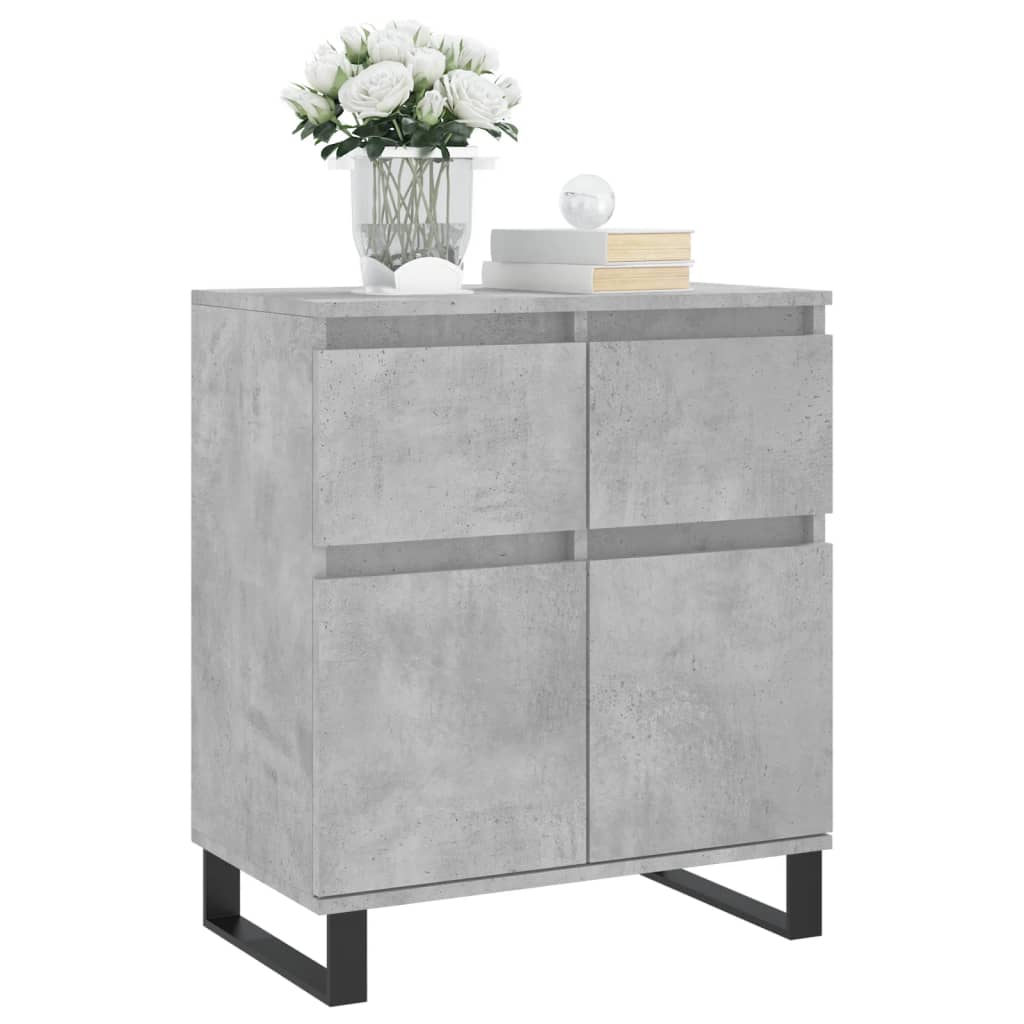 skænk 60x35x70 cm konstrueret træ betongrå