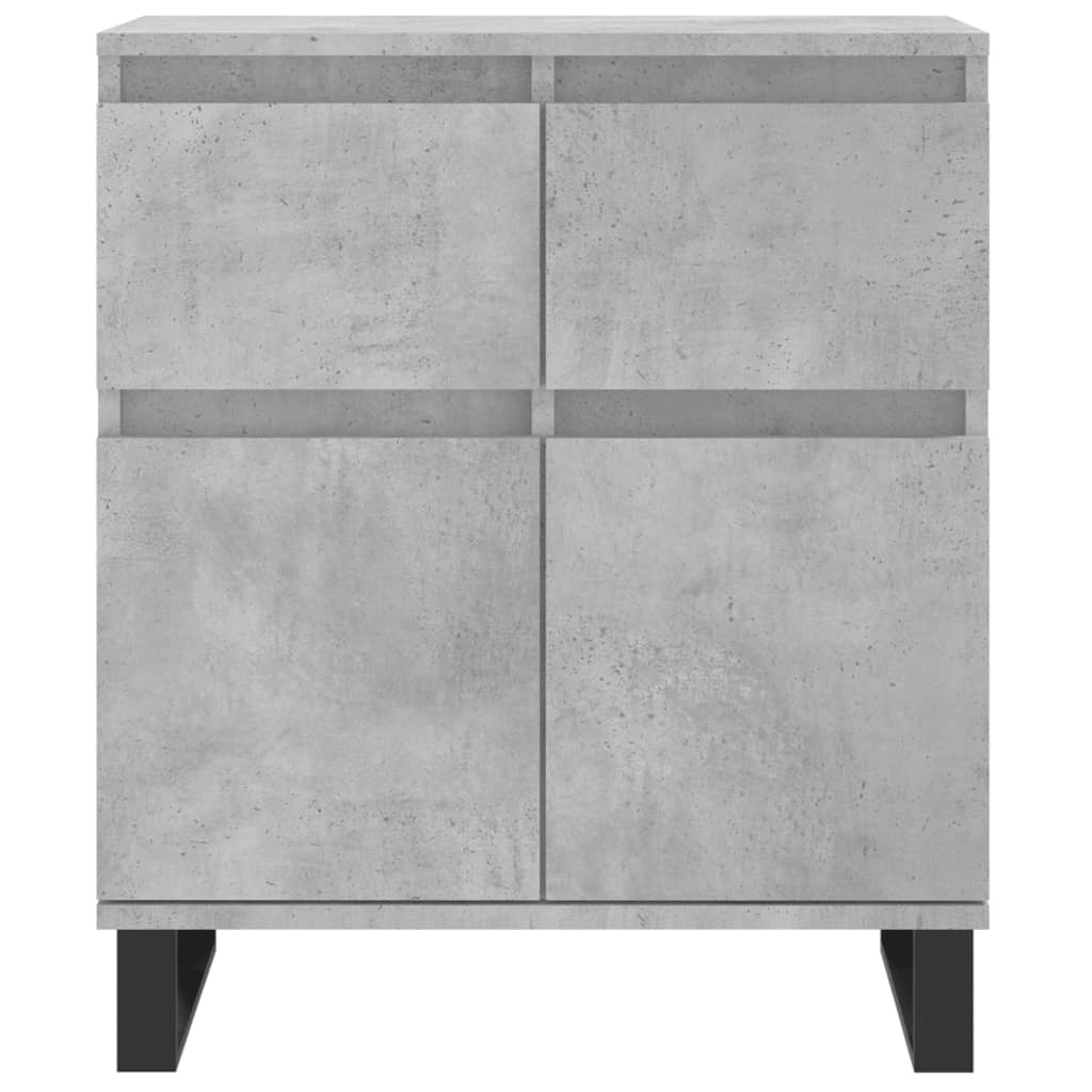 skænk 60x35x70 cm konstrueret træ betongrå