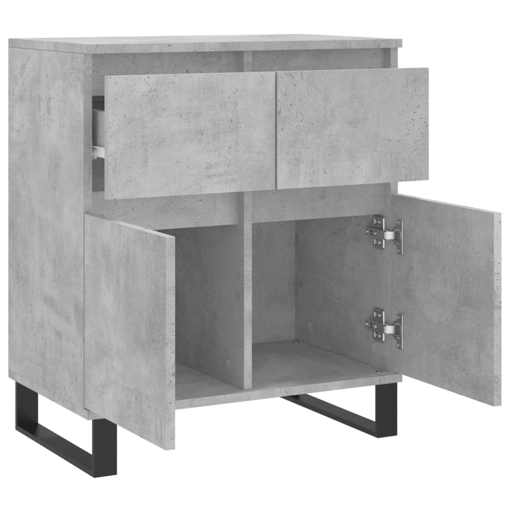 skænk 60x35x70 cm konstrueret træ betongrå