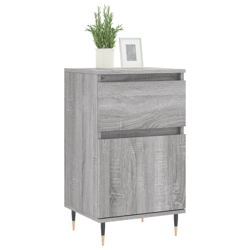skænk 40x35x70 cm konstrueret træ grå sonoma-eg