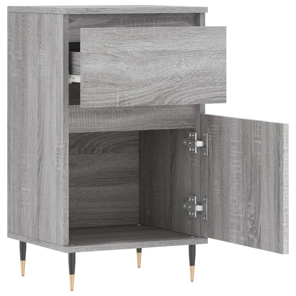 skænk 40x35x70 cm konstrueret træ grå sonoma-eg