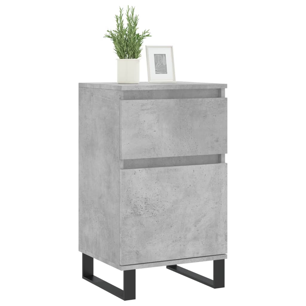 skænk 40x35x70 cm konstrueret træ betongrå