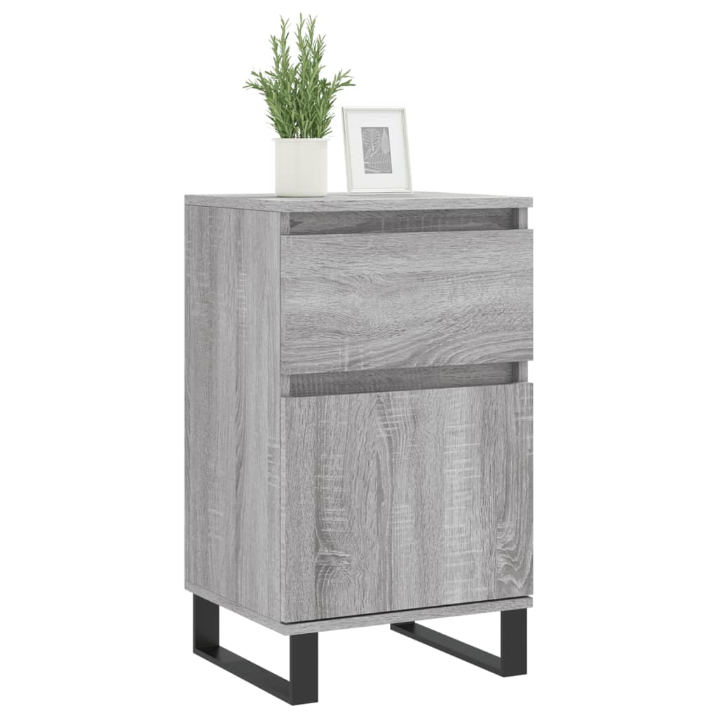 skænk 40x35x70 cm konstrueret træ grå sonoma-eg