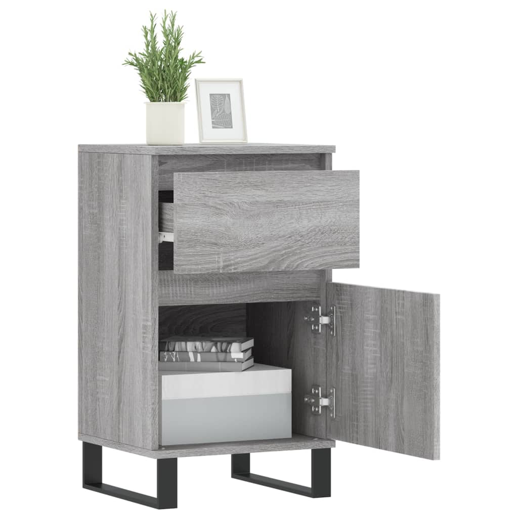 skænk 40x35x70 cm konstrueret træ grå sonoma-eg