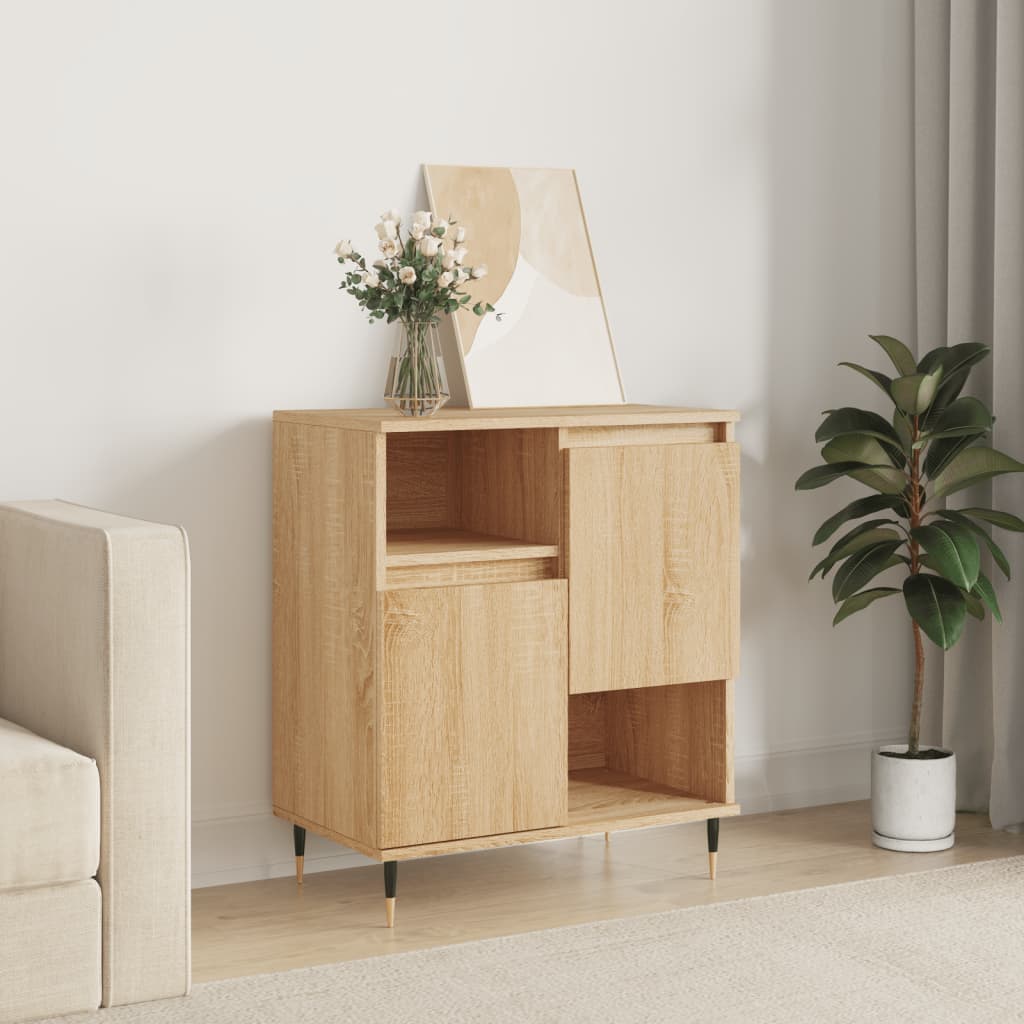 skænk 60x35x70 cm konstrueret træ sonoma-eg