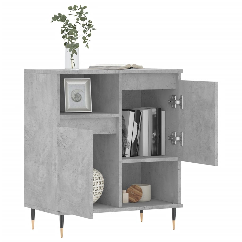skænk 60x35x70 cm konstrueret træ betongrå