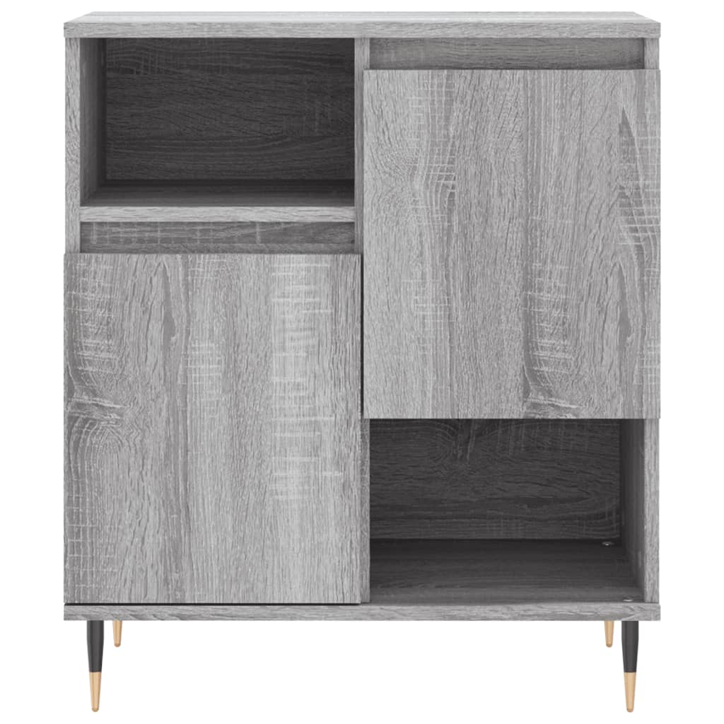 skænk 60x35x70 cm konstrueret træ grå sonoma-eg