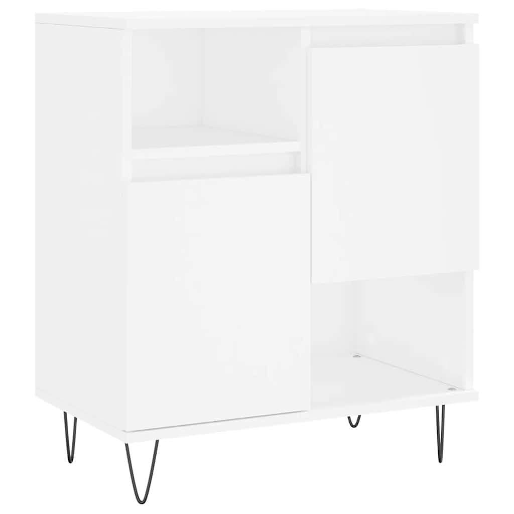 skænk 60x35x70 cm konstrueret træ hvid