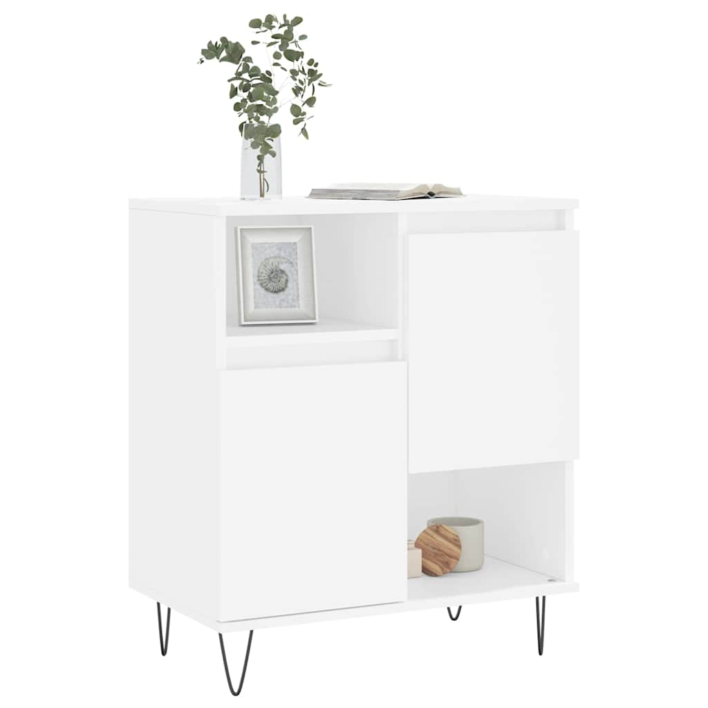 skænk 60x35x70 cm konstrueret træ hvid