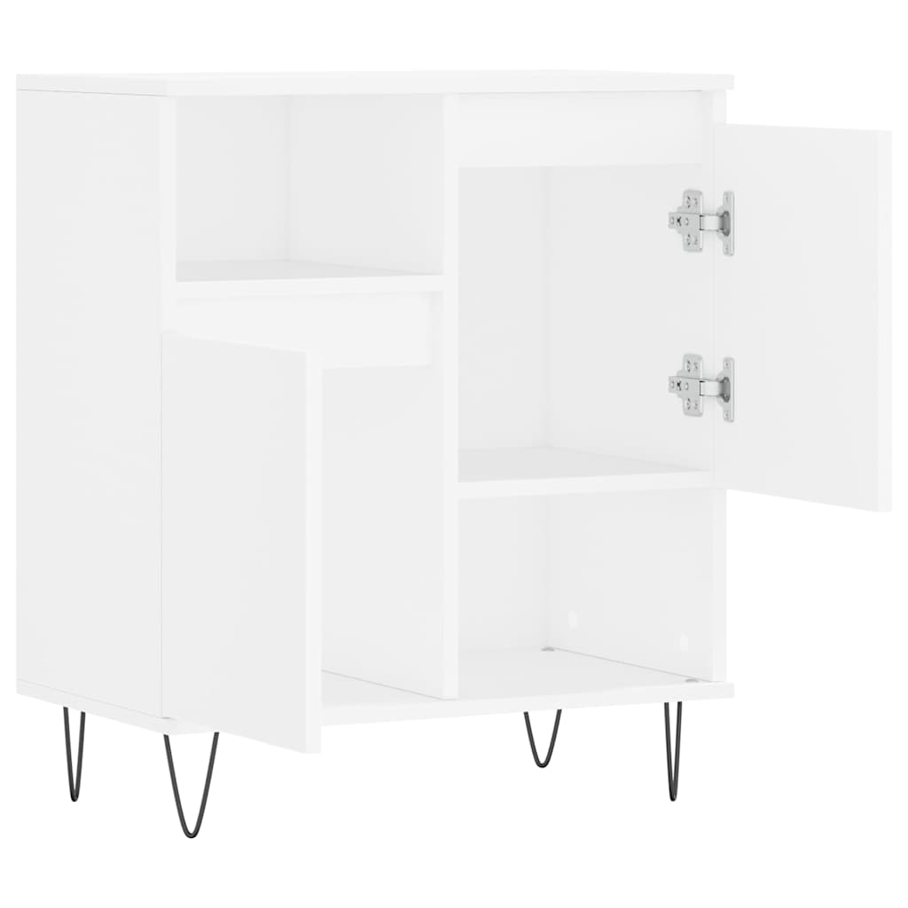 skænk 60x35x70 cm konstrueret træ hvid