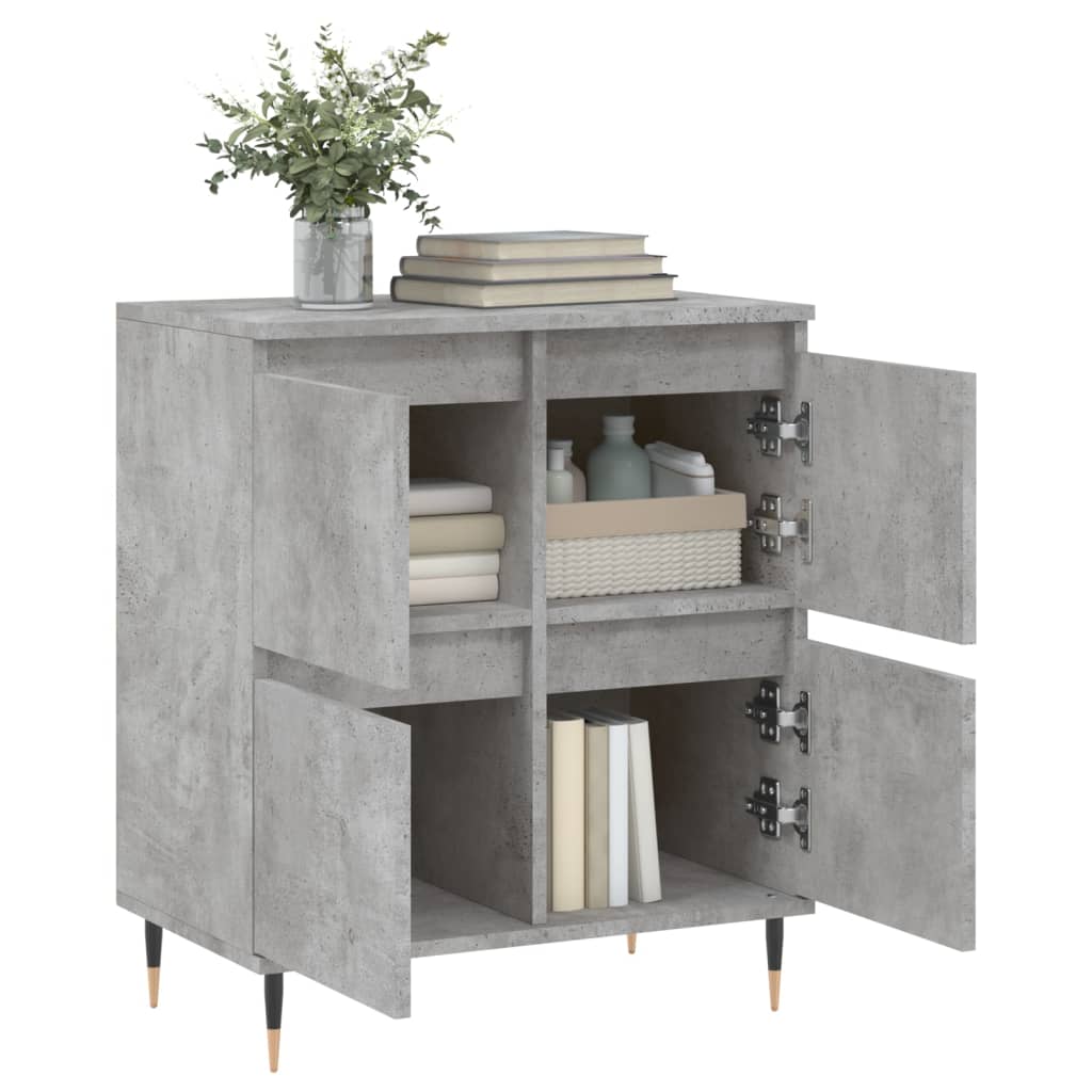 skænk 60x35x70 cm konstrueret træ betongrå