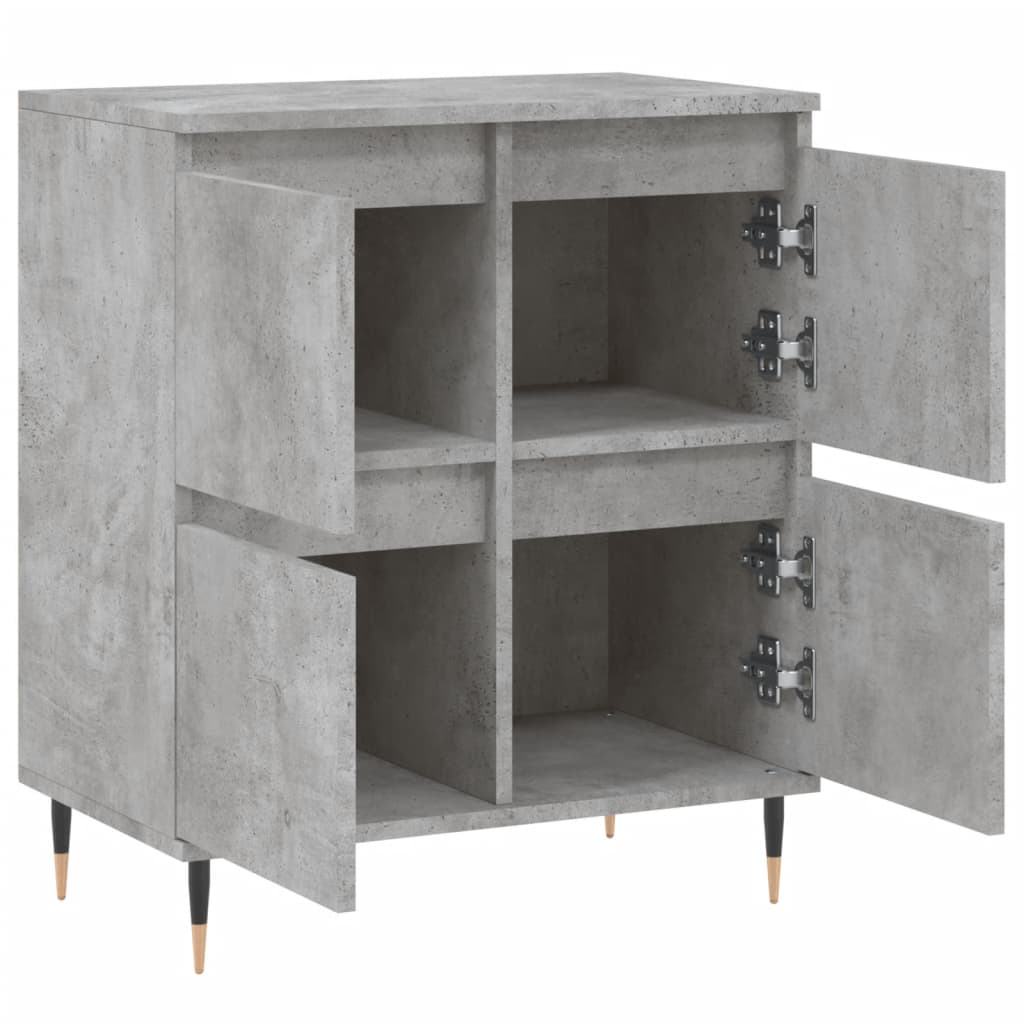 skænk 60x35x70 cm konstrueret træ betongrå