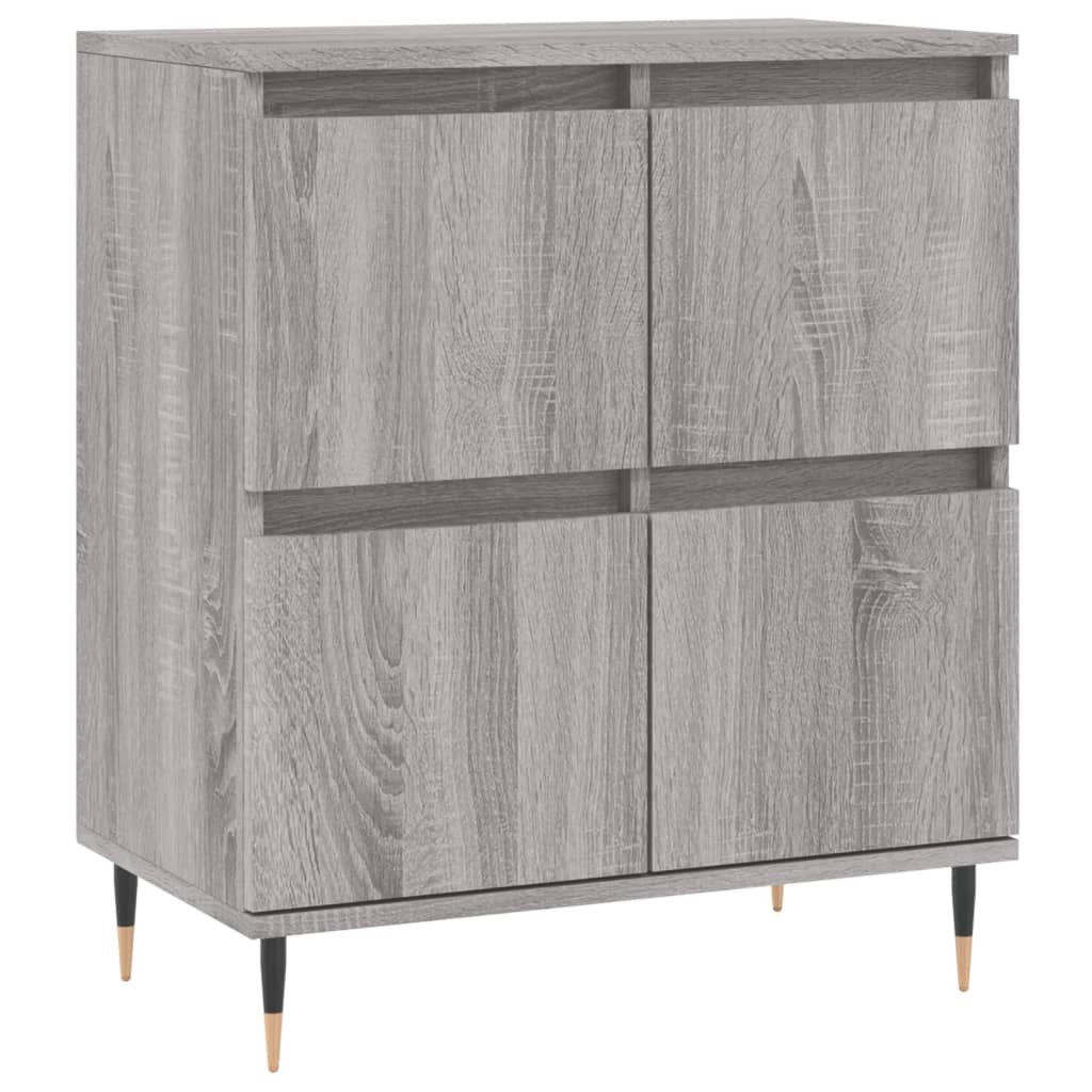 skænk 60x35x70 cm konstrueret træ grå sonoma-eg