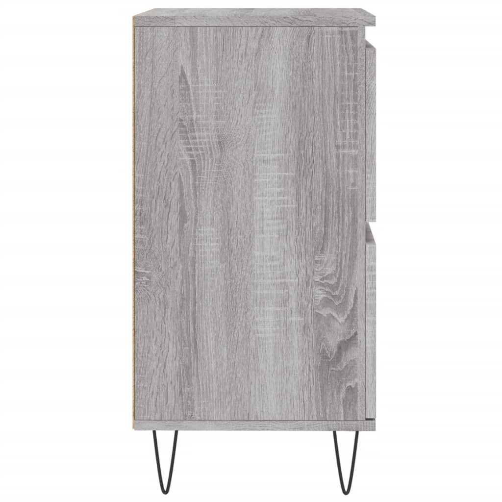 skænk 60x35x70 cm konstrueret træ grå sonoma-eg