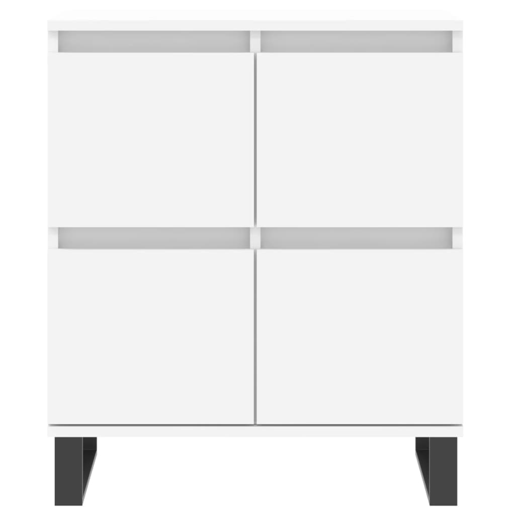 skænk 60x35x70 cm konstrueret træ hvid